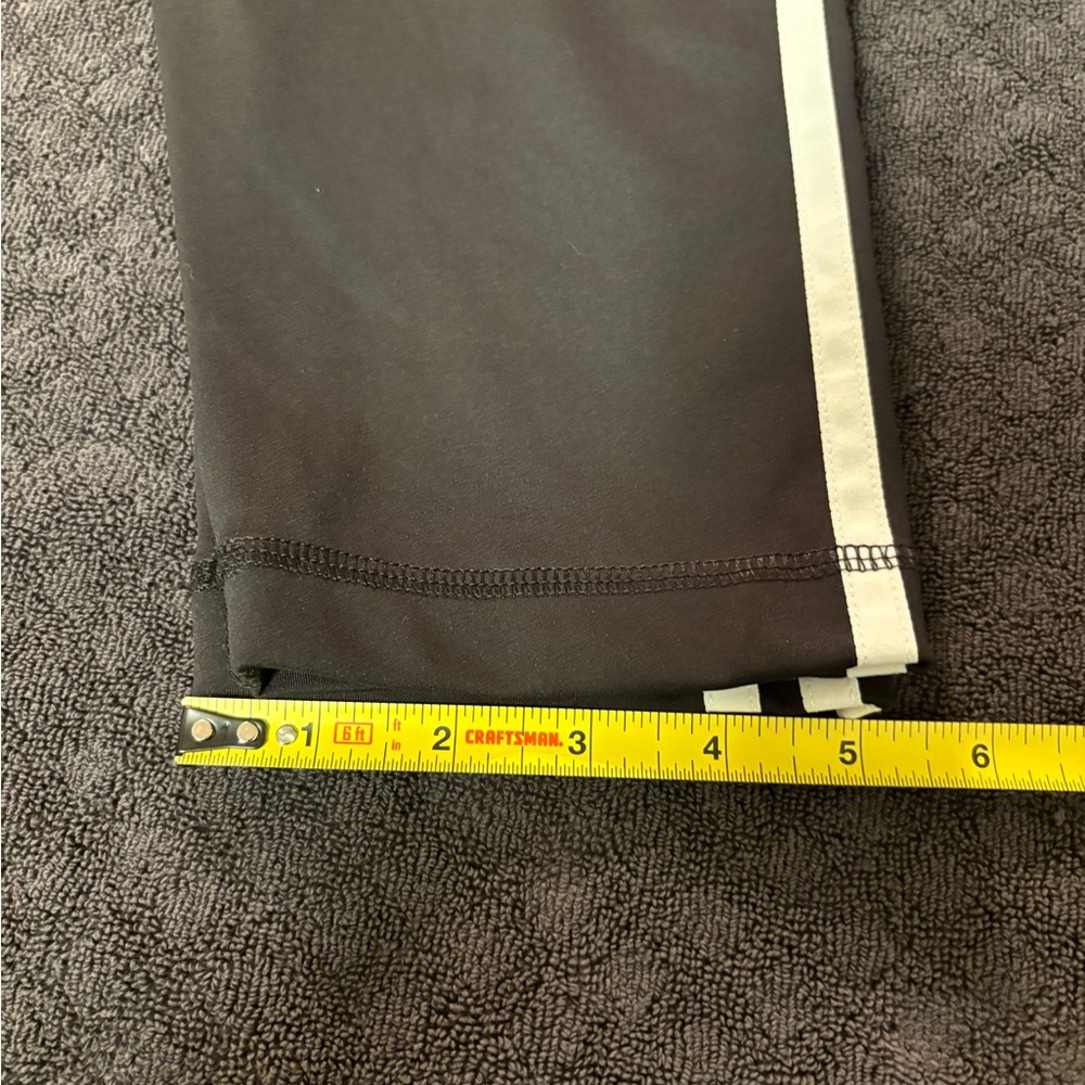 Adidas kids? Black Athletic Leggings with White Stripes - Picture 14 of 16